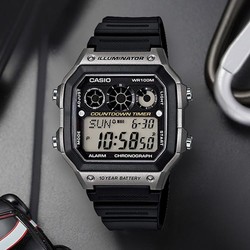 CASIO 卡西欧 手表男数显系列运动防水计时石英男士电子手表