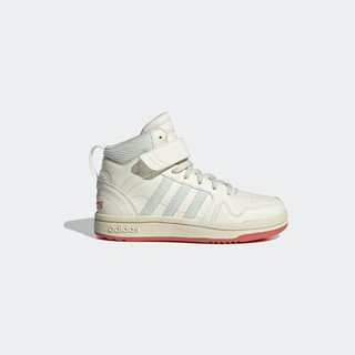 adidas POSTMOVE新年款休闲中帮篮球板鞋女小童儿童阿迪达斯 奶油白/浅灰 35.5(215mm)