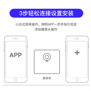 巧度监控摄像头家用4G5G隐可连手机远程针无线WiFi网络家庭高清监控器家用摄像机形免插电摄影探头 全景画面+远程监控（夜视版【不含卡