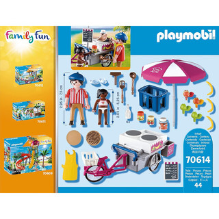 playmobil 摩比世界 快乐家庭系列 流动薄饼销售摊 儿童过家家玩具新年 快乐家庭系列 薄饼摊