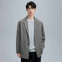 PEACEBIRD 太平鸟 男装奥莱 灯芯绒秋季西装便服宽松潮流外套男士上衣