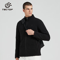 TECTOP 探拓 珊瑚绒外套加绒加厚保暖休闲服 拉链开衫防风上衣