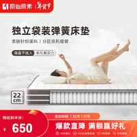 原始原素原始原素弹簧床垫北欧简约环保椰棕卧室双人床垫20cm床垫1.