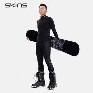 SKINSS3中度压缩 男士滑雪运动套装 压缩衣压缩裤滑雪袜三件套 藏青色 S