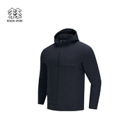 KOLON SPORT/可隆针织夹克 男子户外休闲抗菌速干外套【SECO系列】 黑色BK 170/M