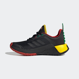 adidas阿迪达斯Sport DNA J乐高联名男大童儿童休闲舒适跑鞋 黑色/红色/绿色 36.5(225mm)