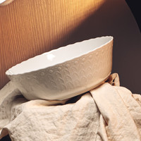 NARUMI/鸣海 NARUMI Silky White 饭碗/碗/水果碗/麦片碗/蔬菜圆碗 23cm 蔬菜圆碗/9072-3207G礼盒