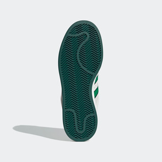 adidas「面包鞋」CAMPUS 00s经典运动滑板鞋男女阿迪达斯三叶草 奶油白/绿 41(255mm)