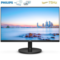 PHILIPS 飞利浦 IPS技术屏广视角 术 23.8英寸低蓝光不闪屏 100Hz 电脑高清显示器