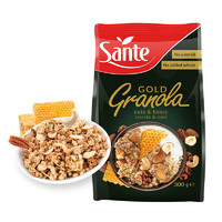 Sante 三特 波兰进口 多坚果蜂蜜燕麦片300g 早代餐干吃即食营养谷物