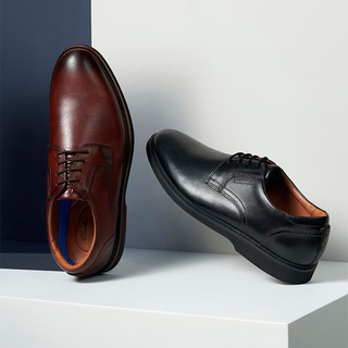 Clarks其乐男士商务正装皮鞋时尚英伦风轻盈舒适皮鞋婚鞋 黑色 261681627 39.5