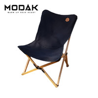 MODAK 韩国Modak帆布折叠椅M号户外露营躺椅野餐休闲钓鱼凳懒人月亮椅