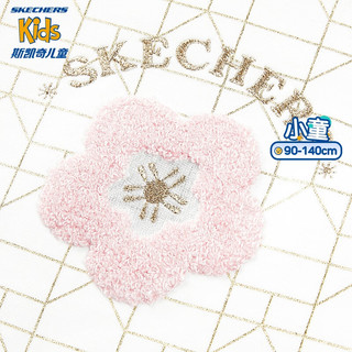 斯凯奇（Skechers）女童套装（针织长款连帽套头卫衣+针织紧身长裤）L124G026 黄底金色几何线条满印/03L5 110cm