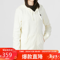 耐克（NIKE）女子 JACKET 运动 连帽夹克外套 DQ5472-113/淡黄 L