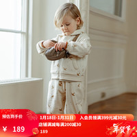 happyology英国儿童印花裤子可爱宝宝男女童耐磨长裤休闲舒适裤装 欢乐小飞雁 104cm