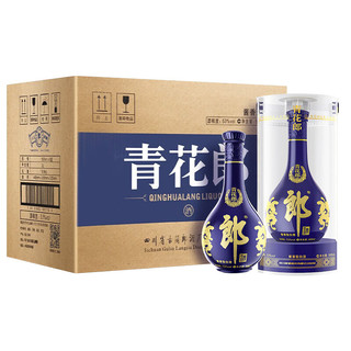 LANGJIU 郎酒 青花郎 酱香型白酒 53度 500ml*6瓶 整箱装 年货送礼