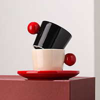 厨匠（TREEJACK）茶壶新年新婚女乔迁新居茶具杯具套装水具水杯 【混色杯子】1黑色杯+1奶黄杯 详细规格图二