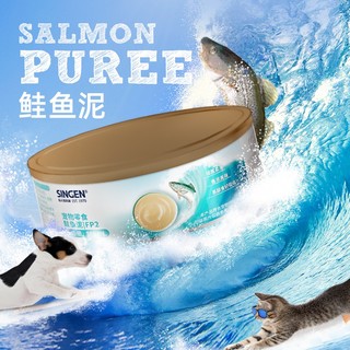 信元发育宝（SINGEN）鲑鱼泥湿粮罐头115ml*6罐 中大小型犬狗猫通用型挑食拌饭鱼肉馋嘴