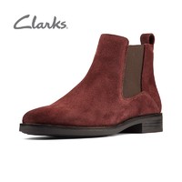 Clarks 其乐 女鞋后提带经典切尔西靴柔软舒适时尚简约潮流时装靴