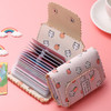 QIGER ins韩国卡包女式大容量多卡位可爱个性小巧防消磁卡套夹精致高档 粉红色-果子兔