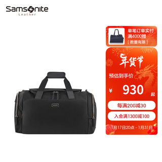 Samsonite 新秀丽 旅行袋斜跨单肩行李袋手提包男女大容量 NO0（黑色、大）