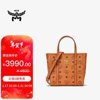 MCM Toni Visetos系列 女士购物袋 MWPAATN04CO001 干邑色 迷你