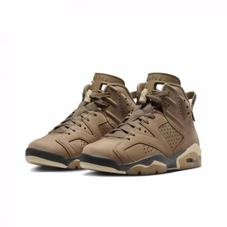 耐克（NIKE）AJ6  Air Jordan 6 x Travis Scott 高帮耐磨防水复古篮球鞋棕色 FD1643-300 38