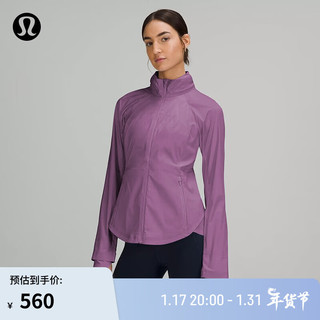 lululemon 丨Goal Smasher 女士运动夹克 LW4BFWS 葡萄蓟紫