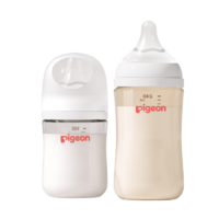 Pigeon 贝亲 奶瓶新生婴儿宽口径玻璃160ml+ppsu奶瓶240ML组合1-3M+