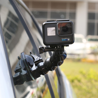 TELESIN大疆action4吸盘适配GoPro12车载吸盘运动相机固定拍摄支架适用gopro配件 柔性吸盘
