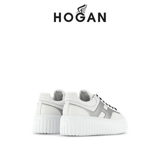 HOGAN H-STRIPES系列 女士低帮休闲鞋 HXM6450FE91 白/灰 36