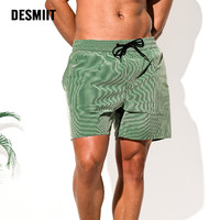 desmiit 男士沙滩裤速干可下水休闲裤海滩泳裤度假三亚风运动短裤