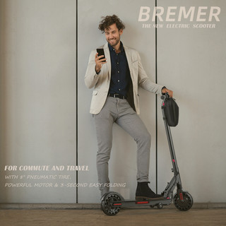 Bremer电动滑板车折叠小型站骑车大人成年两轮迷你便携踏板代步车