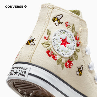 CONVERSE 匡威 儿童鞋婴童季男女童小花魔术贴高帮帆布鞋