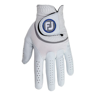 Footjoy高尔夫手套男士HyperFLX高性能透气舒适小羊皮golf左手右手手套 HyperFlx白/灰((右手) #24