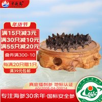 千舟岛 珍品淡干海刺参6-7年干货年货礼盒送长辈 3-3.4cm小海参1只 每满20只送1只