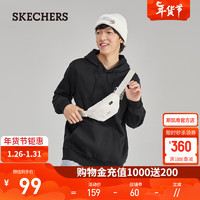 斯凯奇（Skechers）舒适运动系列织物休闲跑步便携运动腰包 月光色/004S 均码