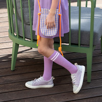 戴维贝拉 女童中筒袜夏季新款儿童薄款小腿袜大童弹力透气袜子