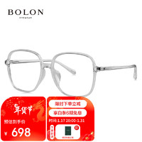 BOLON 暴龙 眼镜近视光学镜眼镜框可配度数 BJ5120B12框+QINA防蓝光1.67 B12-透灰
