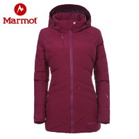 Marmot 土拨鼠 秋冬700蓬羽绒保暖面包鸭绒中长款羽绒服女75470