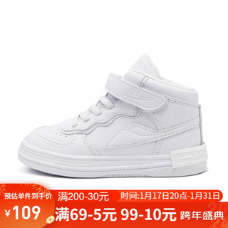 WARRIOR 回力 WZ(TH)-0373 儿童休闲运动鞋 白色 30码