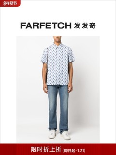 APC 施耐德 A.P.C.男士秋冬浅蓝水洗效果休闲直筒牛仔裤 FARFETCH发发奇