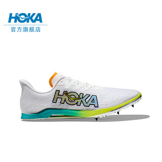 HOKA ONE ONE男女款秋冬天空X 2 MD竞赛跑步鞋CIELO X 2 MD防滑回弹 白色 / 青瓷蓝 40.5