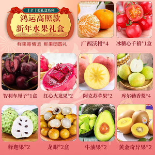 伊鲜拾光龙运呈祥款混合水果礼盒 新年春节 甄选10种高端水果