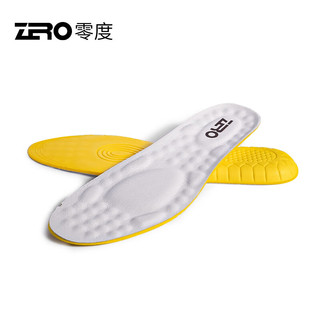 零度Zero男士鞋垫秋冬保暖柔软舒适鞋垫男 白色 43码件