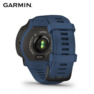 佳明（GARMIN）Instinct 2本能GPS北斗多星户外运动智能手表太阳能运动版深海蓝