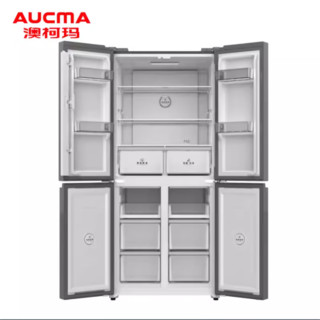 澳柯玛（AUCMA）441升零嵌入四开门冰箱 智能精准控温家用风冷无霜双变频一级节能冰箱BCD-441WPGX