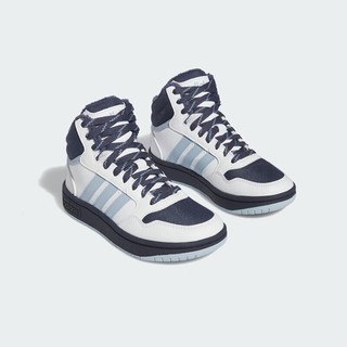 阿迪达斯（adidas）童鞋冬男大小童篮球风中帮加绒板鞋 IF7737蓝 6-/40码/245mm