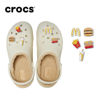 crocs卡骆驰创意搭配套装 麦当劳套装厚底云朵暖棉洞洞鞋 骨白色(麦当劳套装) 36/37(230mm)