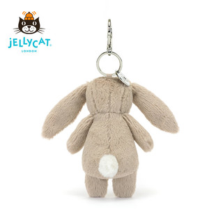 Jellycat2024新春花布米色邦尼兔包包挂饰可爱挂件公仔毛绒玩具钥匙扣 花布米色邦尼兔包包挂饰 高17 X 宽4 CM